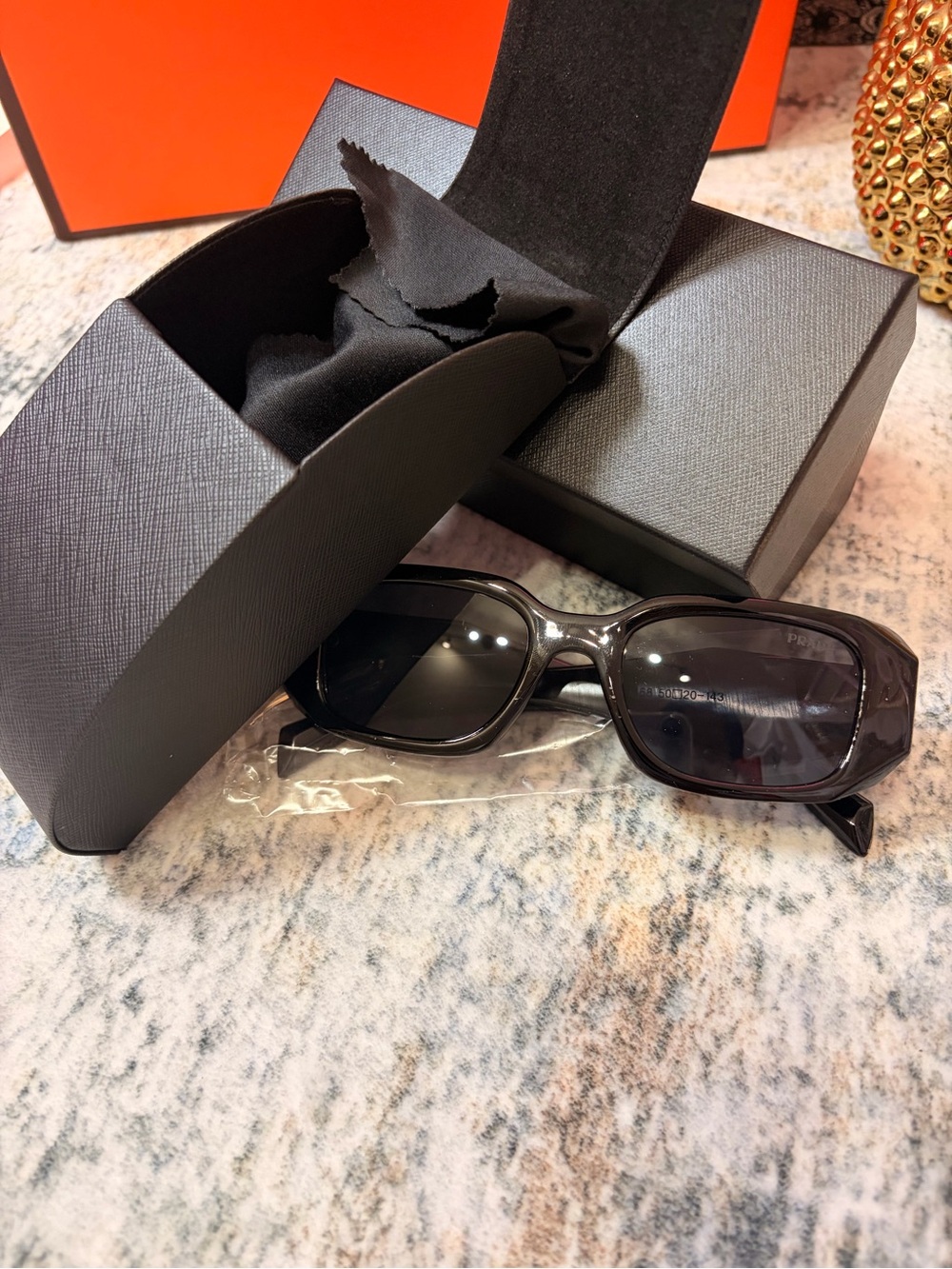 Black Men's Sunglasses with Protective Case